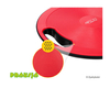 Dysk do balansowania - na półkuli - czerwony - 4Fizjo®