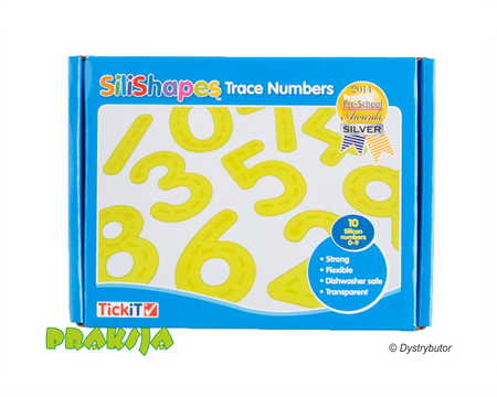 Zabawka edukacyjna do nauki cyfr Silishapes – Tickit®