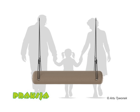 Huśtawka terapeutyczna typu "Konik okrągły" - 140 cm - wariant "Pastelowy" - Praksja
