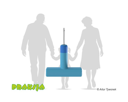 Huśtawka terapeutyczna typu "T" - wariant "Pastelowy" - Praksja