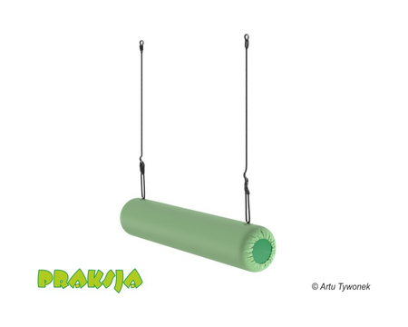 Huśtawka terapeutyczna typu "Konik okrągły jednolinowy" 140 cm - wariant "Pastelowy" - Praksja