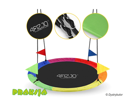 Huśtawka typu "Bocianie gniazdo", pełna - wielobarwna - ø100 cm - 4Fizjo®