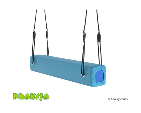Huśtawka terapeutyczna typu "Konik kwadratowy" 120 cm - wariant "Pastelowy" - Praksja