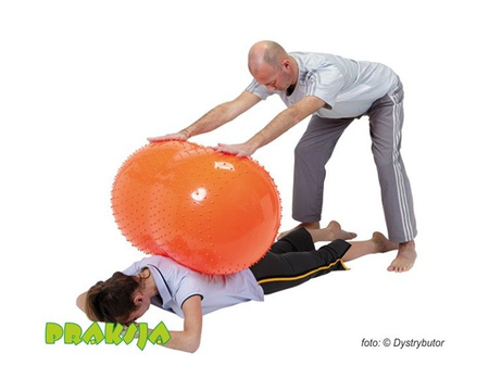 Piłka rehabilitacyjna typu "Orzeszek" z wypustkami 50x80 cm Sens' o' Roll - Gymnic®