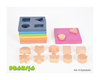 Drewniany tęczowy sorter kształtów – Tickit®