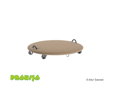 Deskorolka terapeutyczna - okrągła - ø62 cm - wariant "Pastelowy" - Praksja