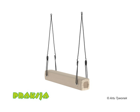 Huśtawka terapeutyczna typu "Konik kwadratowy" 120 cm - wariant "Pastelowy" - Praksja