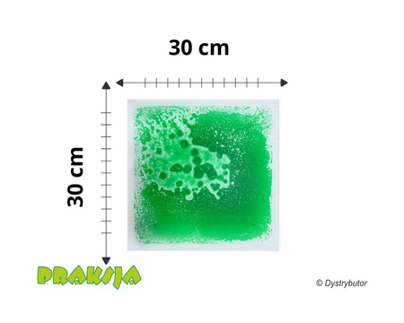 Ścieżka sensoryczna – gładkie płytki sensoryczne z cieczą - 30x30cm - /4 szt/ - Tullo®